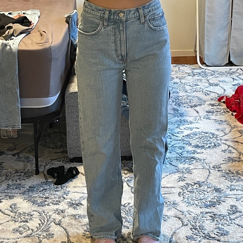 Abercrombie high rise 90s jeans